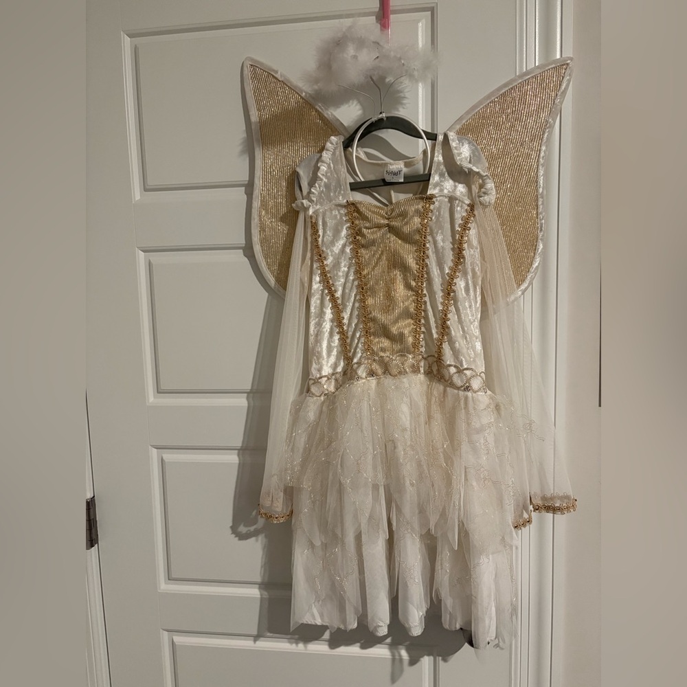 Girls Spirit Shimmering Gold and Cream Angel costume